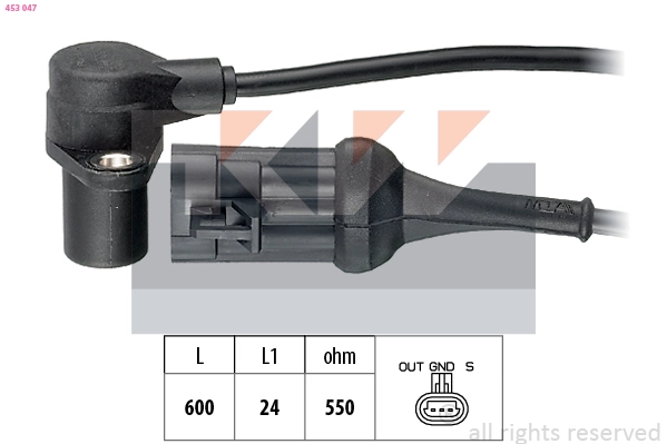 Sensor, crankshaft pulse (453 047)