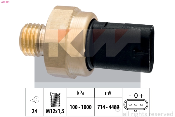 Sensor, oil pressure (480 001)