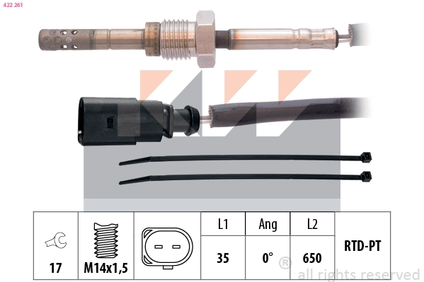 Sensor, exhaust gas temperature (422 261)