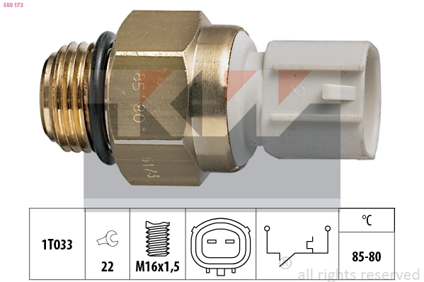 Temperature Switch, radiator fan (550 173)