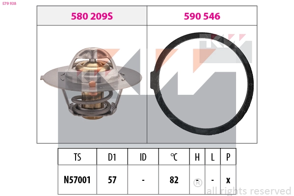 Thermostat, coolant (579 938)
