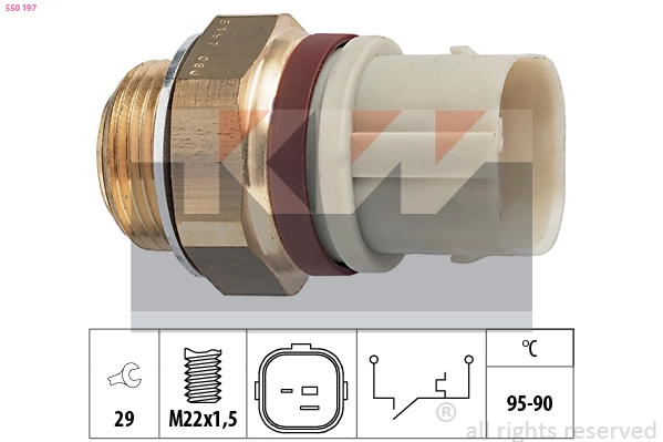 Temperature Switch, radiator fan (550 197)