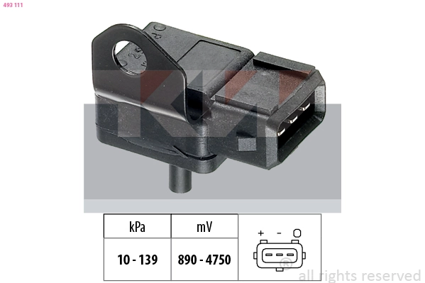 Air Pressure Sensor, altitude adaption (493 111)