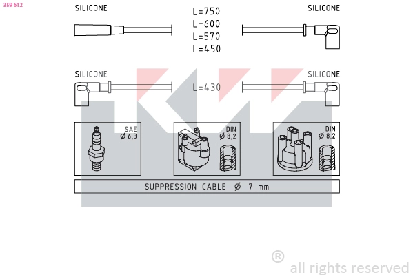 Ignition Cable Kit (359 612)
