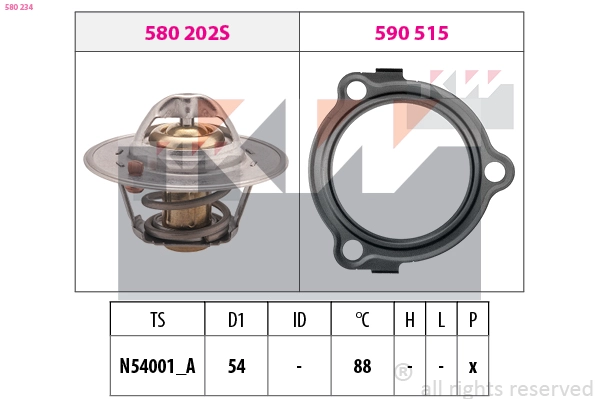Thermostat, coolant (580 234)