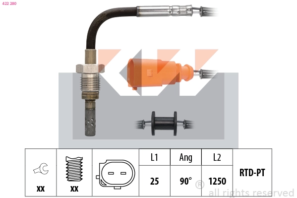 Sensor, exhaust gas temperature (422 280)