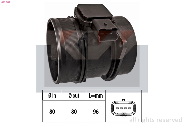 Mass Air Flow Sensor (491 303)