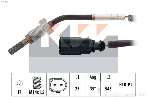 Sensor, exhaust gas temperature (422 197)
