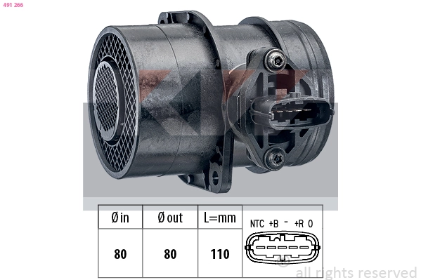 Mass Air Flow Sensor (491 266)