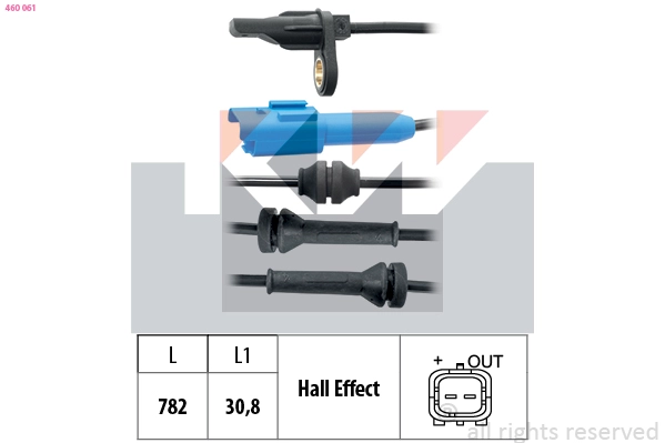 Sensor, wheel speed (460 061)