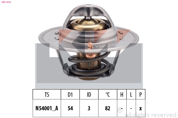 Thermostat, coolant (580 233S)
