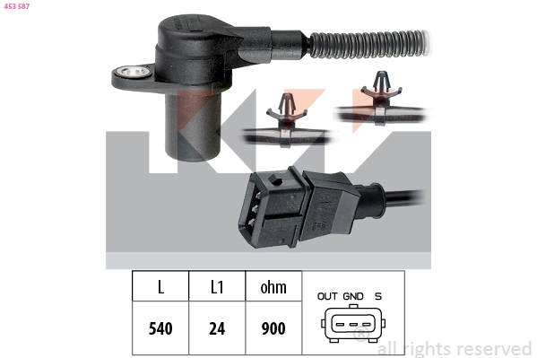 Sensor, crankshaft pulse (453 587)