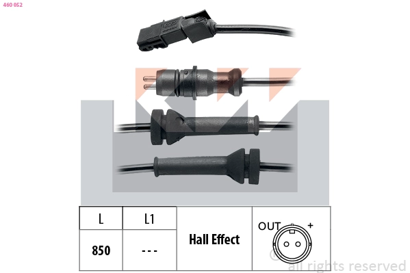 Sensor, wheel speed (460 052)