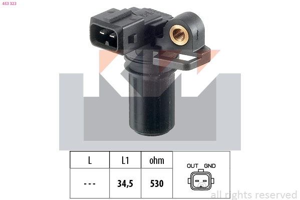 Sensor, crankshaft pulse (453 323)