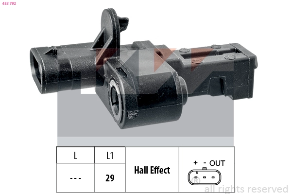 Sensor, crankshaft pulse (453 792)