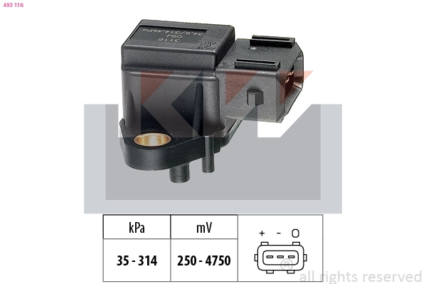 Air Pressure Sensor, altitude adaption (493 116)