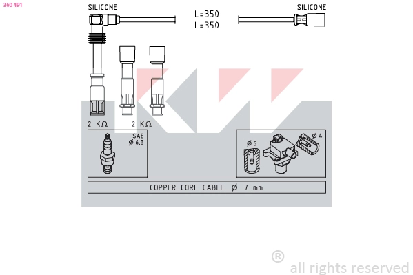 Ignition Cable Kit (360 491)