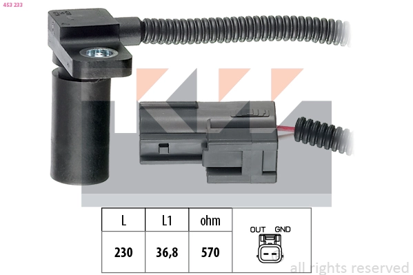 RPM Sensor, automatic transmission (453 233)