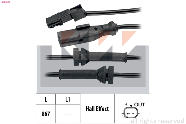 Sensor, wheel speed (460 053)