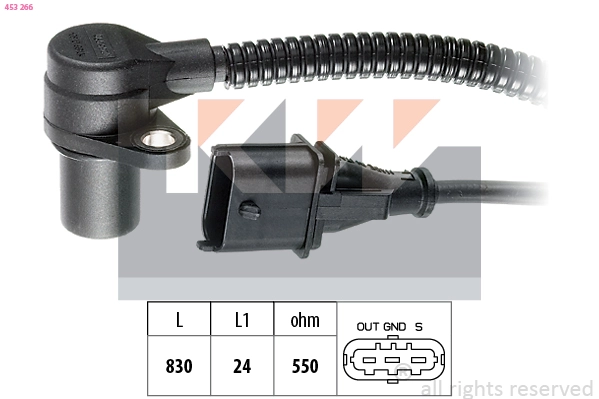 Sensor, crankshaft pulse (453 266)