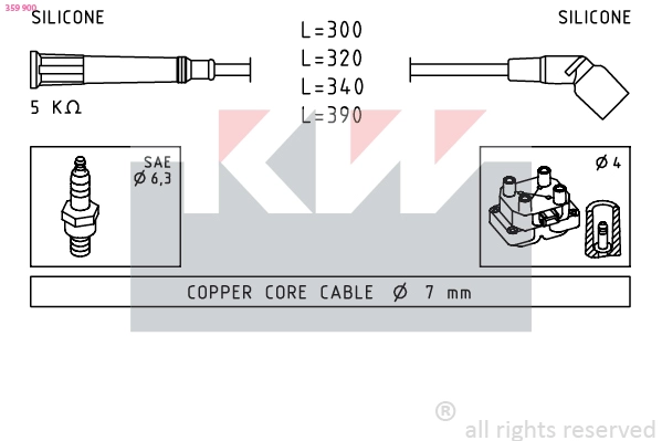 Ignition Cable Kit (359 900)