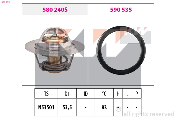 Thermostat, coolant (580 293)