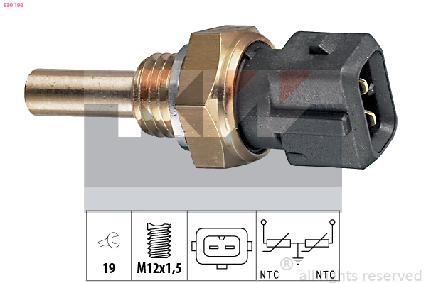 Sensor, coolant temperature (530 192)