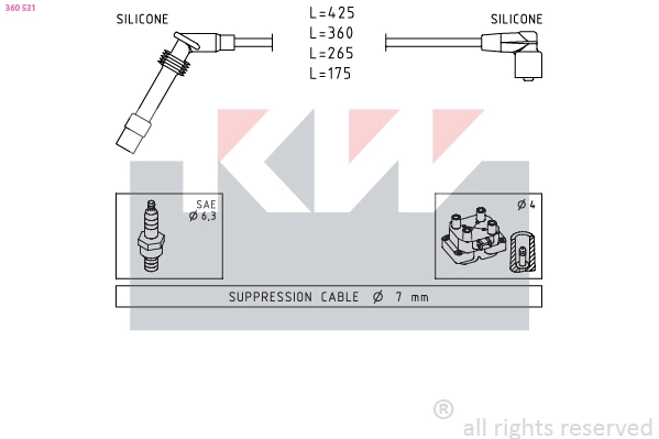 Ignition Cable Kit (360 531)