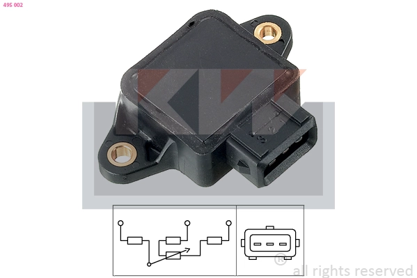 Sensor, throttle position (495 002)