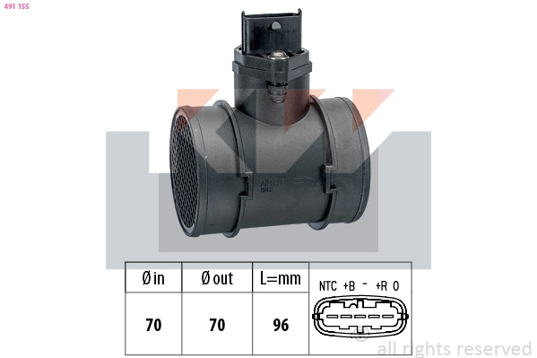 Mass Air Flow Sensor (491 155)