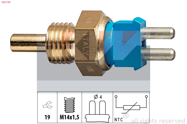 Sensor, coolant temperature (530 139)