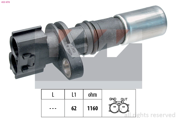 Sensor, crankshaft pulse (453 478)