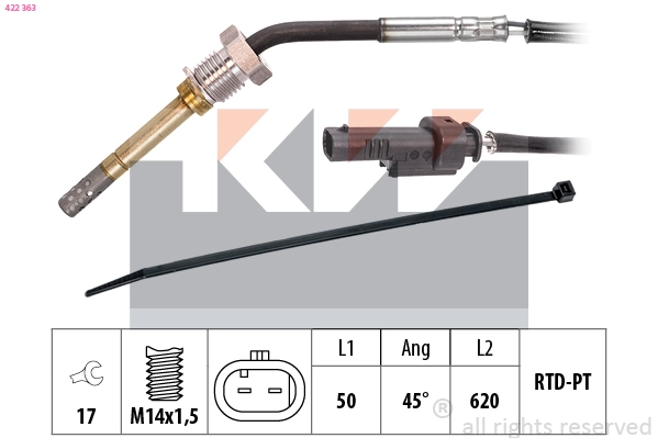 Sensor, exhaust gas temperature (422 363)