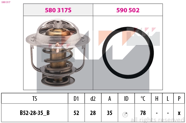 Thermostat, coolant (580 317)
