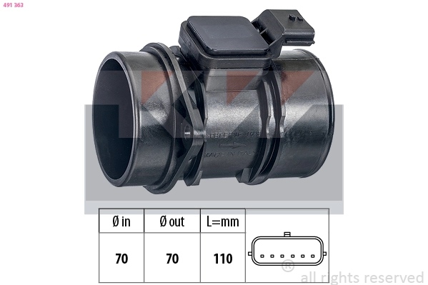 Mass Air Flow Sensor (491 363)