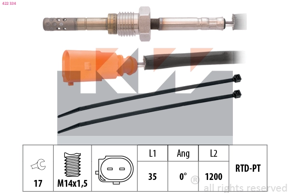 Sensor, exhaust gas temperature (422 334)