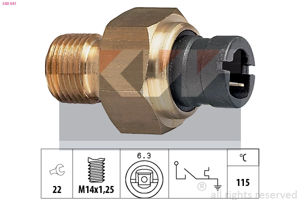 Temperature Switch, coolant warning lamp (540 041)
