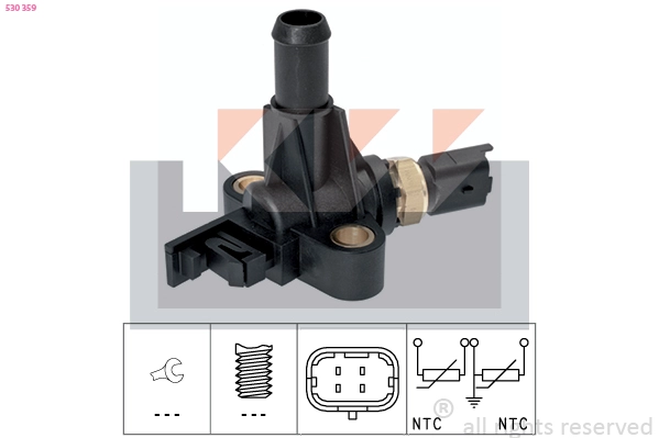 Sensor, coolant temperature (530 359)
