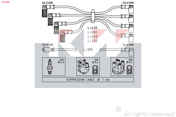 Ignition Cable Kit (359 808)