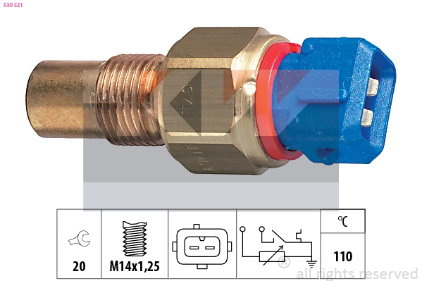 Sensor, coolant temperature (530 521)
