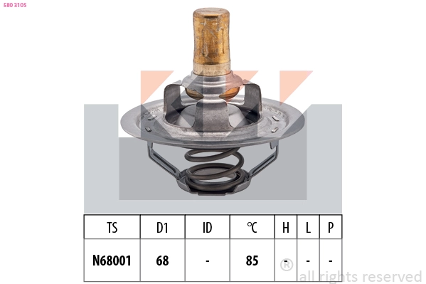 Thermostat, coolant (580 310S)