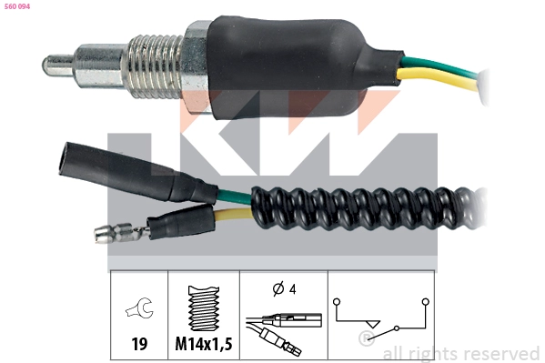 Switch, reverse light (560 094)