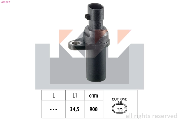 Sensor, crankshaft pulse (453 377)