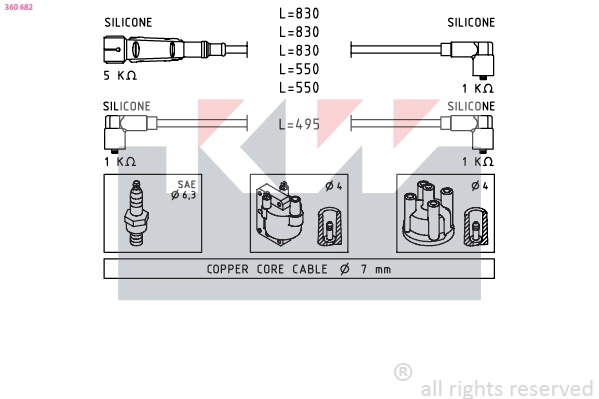 Ignition Cable Kit (360 682)