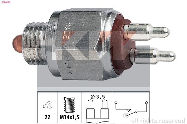 Switch, reverse light (560 036)