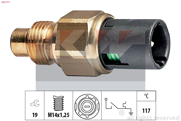 Temperature Switch, coolant warning lamp (540 111)