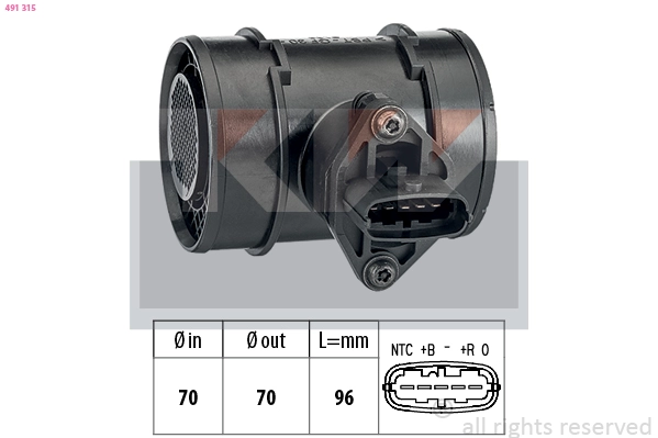 Mass Air Flow Sensor (491 315)