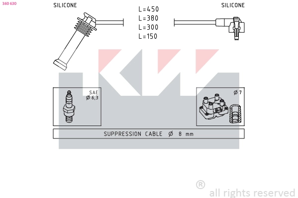 Ignition Cable Kit (360 630)