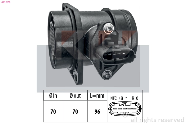 Mass Air Flow Sensor (491 378)