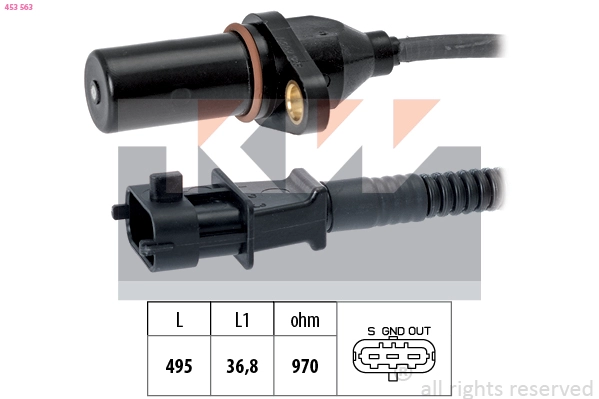 Sensor, crankshaft pulse (453 563)